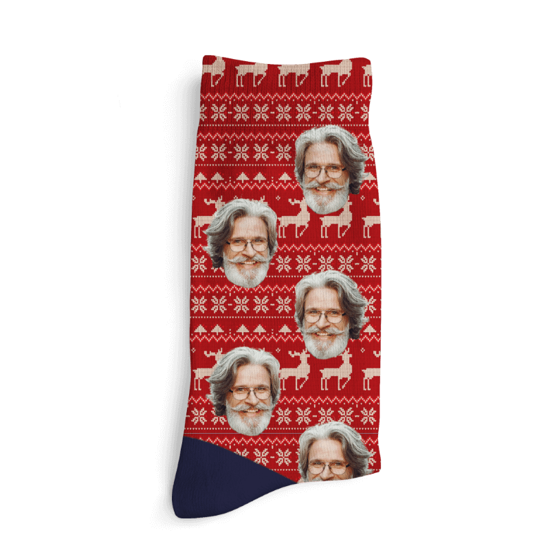 Personalizowane skarpetki - Świąteczny sweter
