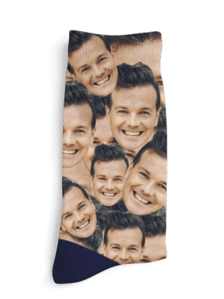 Personalizowane skarpetki - Siatka zakrywająca twarz