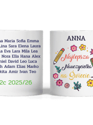 Personalizowany kubek - Najlepsza nauczycielka na świecie