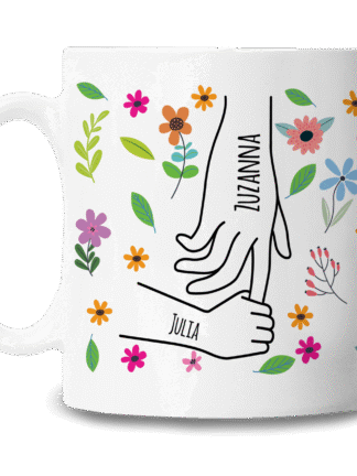 Personalizowany kubek dla mamy i babci – Trzymamy się za ręce
