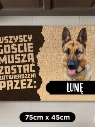 Spersonalizowana wycieraczka – Goście muszą zostać zatwierdzeni przez