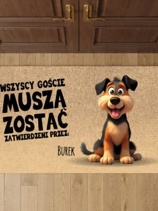 Personalizowana wycieraczka - Wszyscy goście muszą zostać zatwierdzeni przez