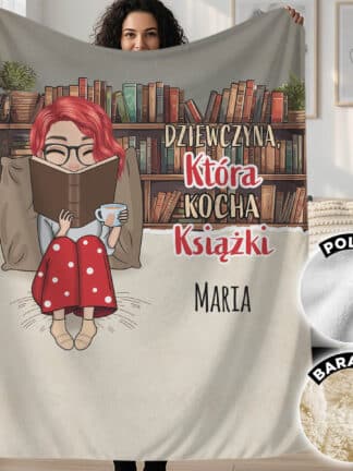 Personalizowany koc dla miłośników książek